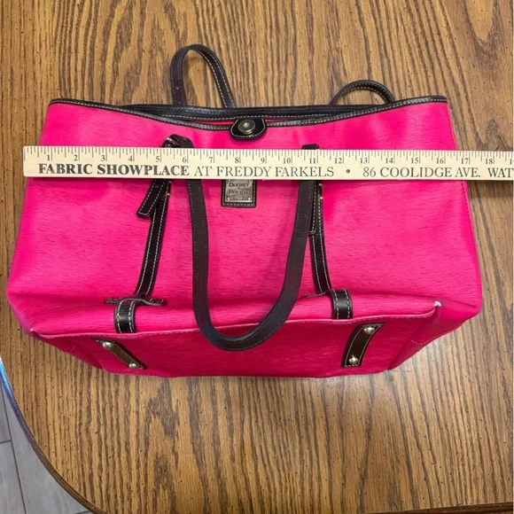 Dooney & Bourke Hot Pink Large Tote - Picture 8 of 10